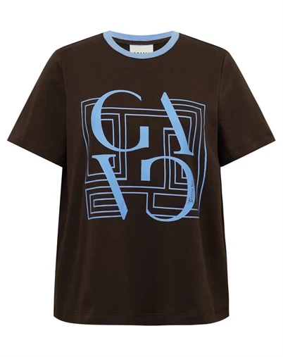 Gossia - BasGO T-shirt - Chocolate/Blue